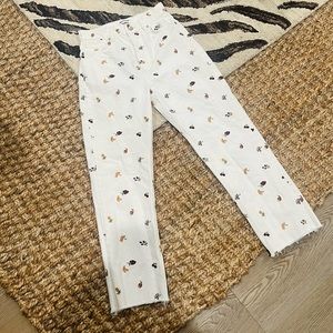 Reformation Cynthia Fruitloops High Rise Straight Jeans